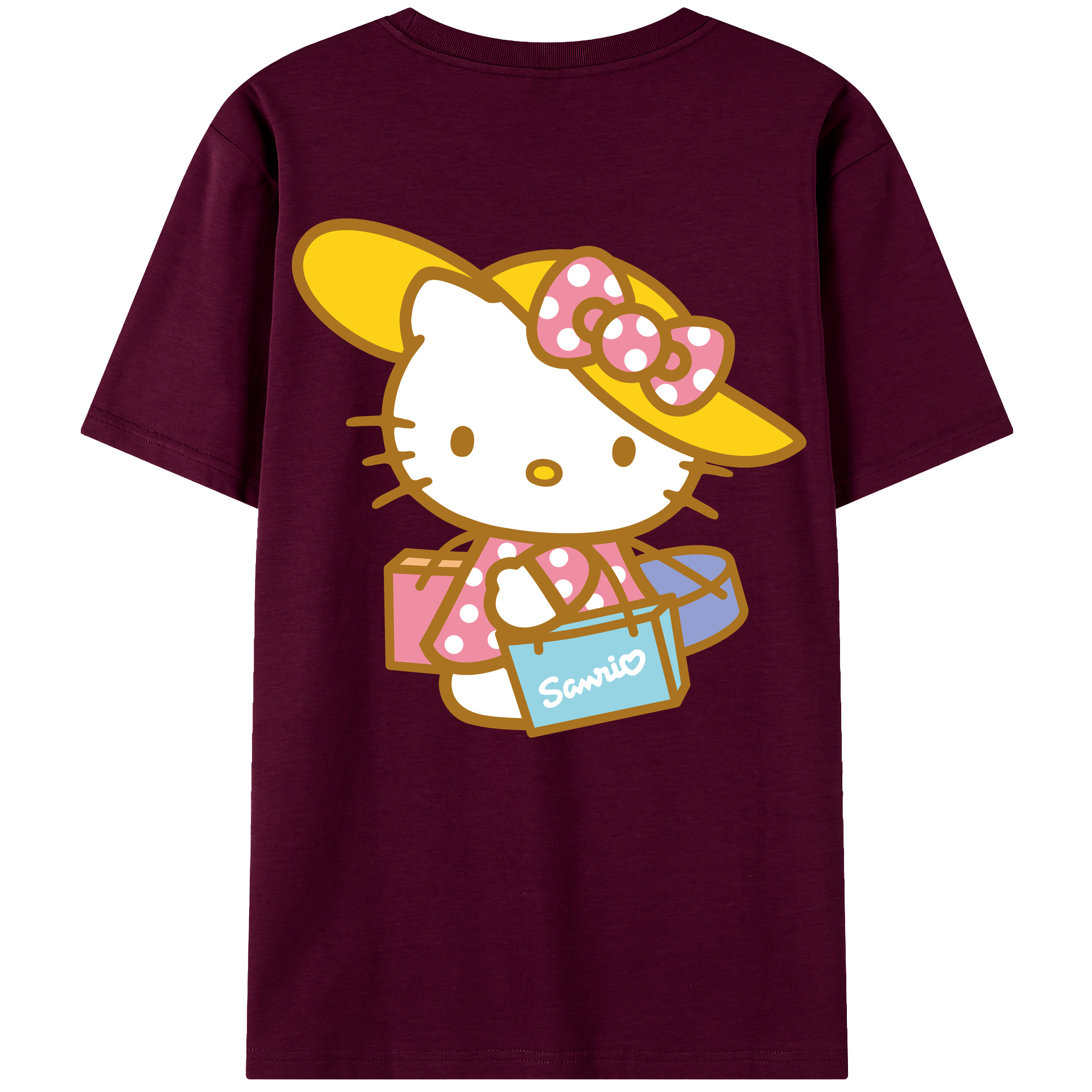 （画像用） Hello Kitty ハローキティ レディース半袖Tシャツ(バックプリント)